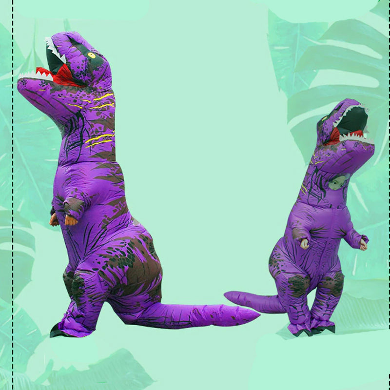 Costume Dinosaure T-Rex Violet