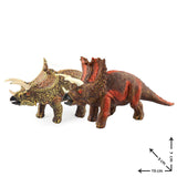 Dinosaure Figurine Couple Tricératops