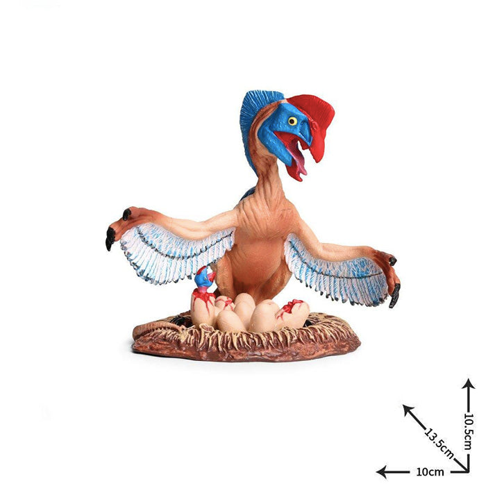 Figurine Papo Oviraptor Bleu – Dinosaure à Plumes Du Crétacé – Collection Les Dinosaures