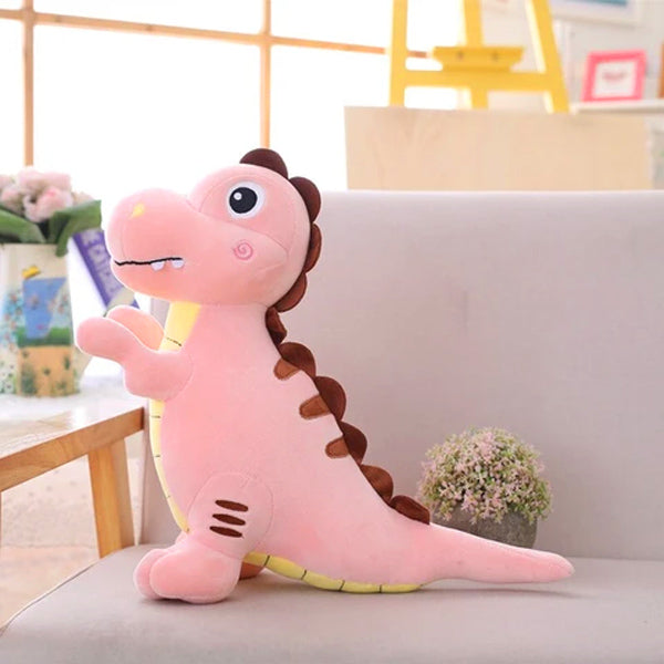 Peluche Dinosaure Mignon T-Rex Rose Le Monde Des Dinosaures