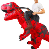 Costume Dinosaure gonflable T-rex rouge
