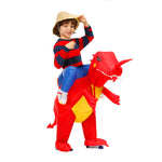Costume dinosaure enfant gonflable rouge
