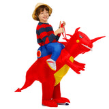Costume t-rex rouge enfant