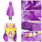 Costume tricératops violet