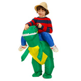 Déguisement Dinosaure vert enfant amusant