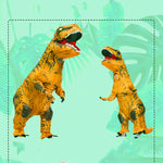 Déguisement dinosaure Gonflable marron