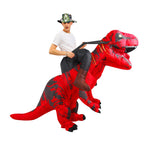 Déguisement dinosaure gonflable rouge T-Rex