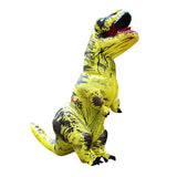 Déguisement dinosaure raptor jaune gonflable drôle