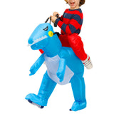 Dinosaure Bleu gonflable enfant