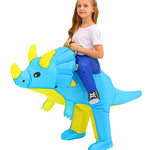 Dinosaure costume enfant bleu gonflable