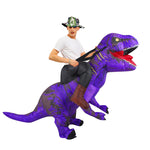 Dinosaure déguisement gonflable violet