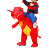Dinosaure rouge gonflable costume