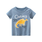 T-shirt Dinosaure <br/> Stégosaure Jaune