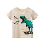 T-shirt dinosaure beige