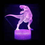  violet t-rex lampe dinosaure 