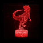 décoration dinosaure lumiere rouge 