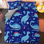 Parure de lit dinosaure Bleu Dino