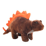 Peluche dinosaure Stégosaure marron