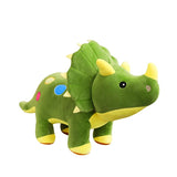 Peluche dinosaure triceratops vert