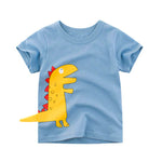 T-shirt Dinosaure jaune mignon