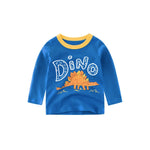 t-shirt dinosaure stégosaure orange enfant 