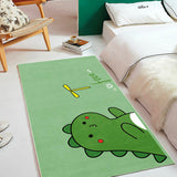 Tapis Dinosaure Enfant Mignon Vert