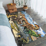 Tapis Dinosaure Mesozoique enfant