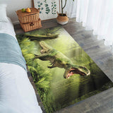 Tapis Dinosaure Vert jungle