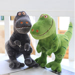 doudou Dinosaure noir et vert