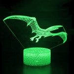 lampe dinosaure Ptérodactyle verte