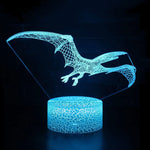 Lampe dinosaure bleu 