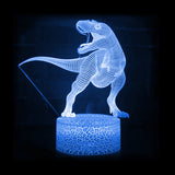 lumiere t-rex bleu